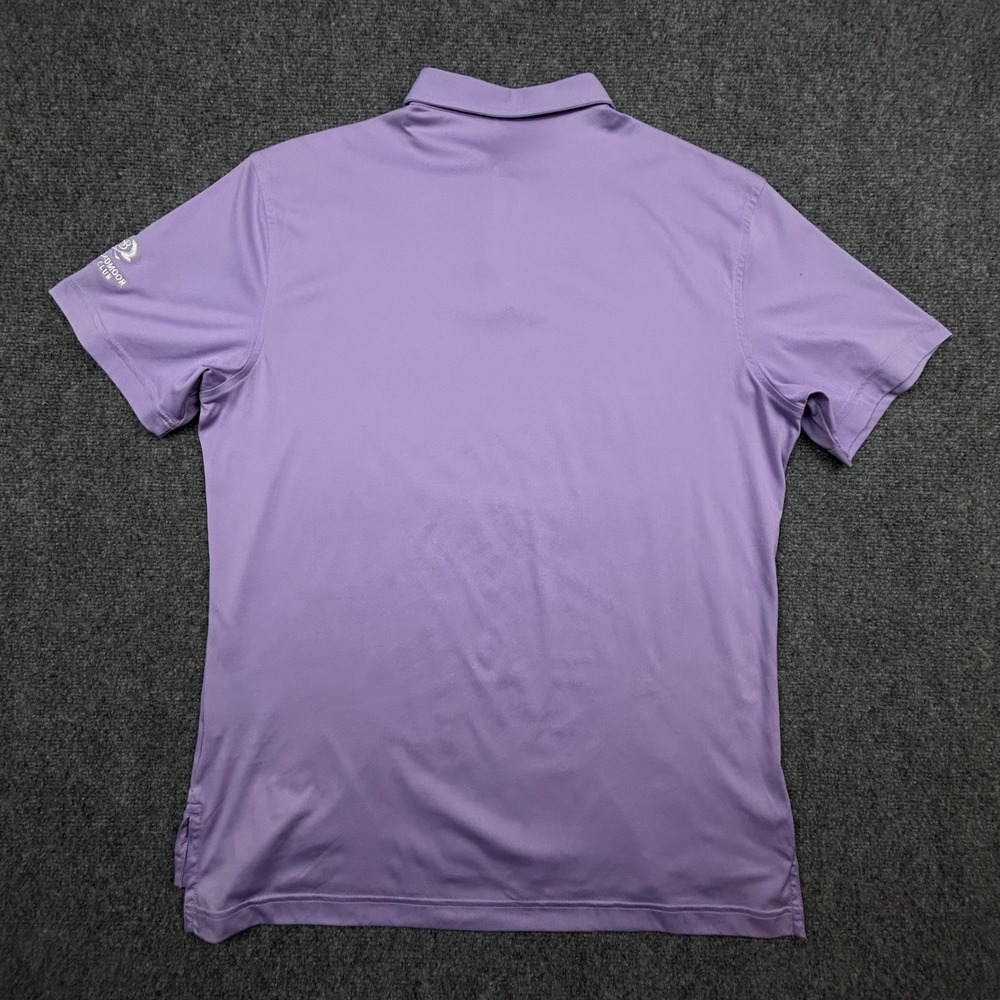 Peter Millar Polo Shirt Mens M Purple Featherweight Broadmoor Golf Club - Picture 3 of 12